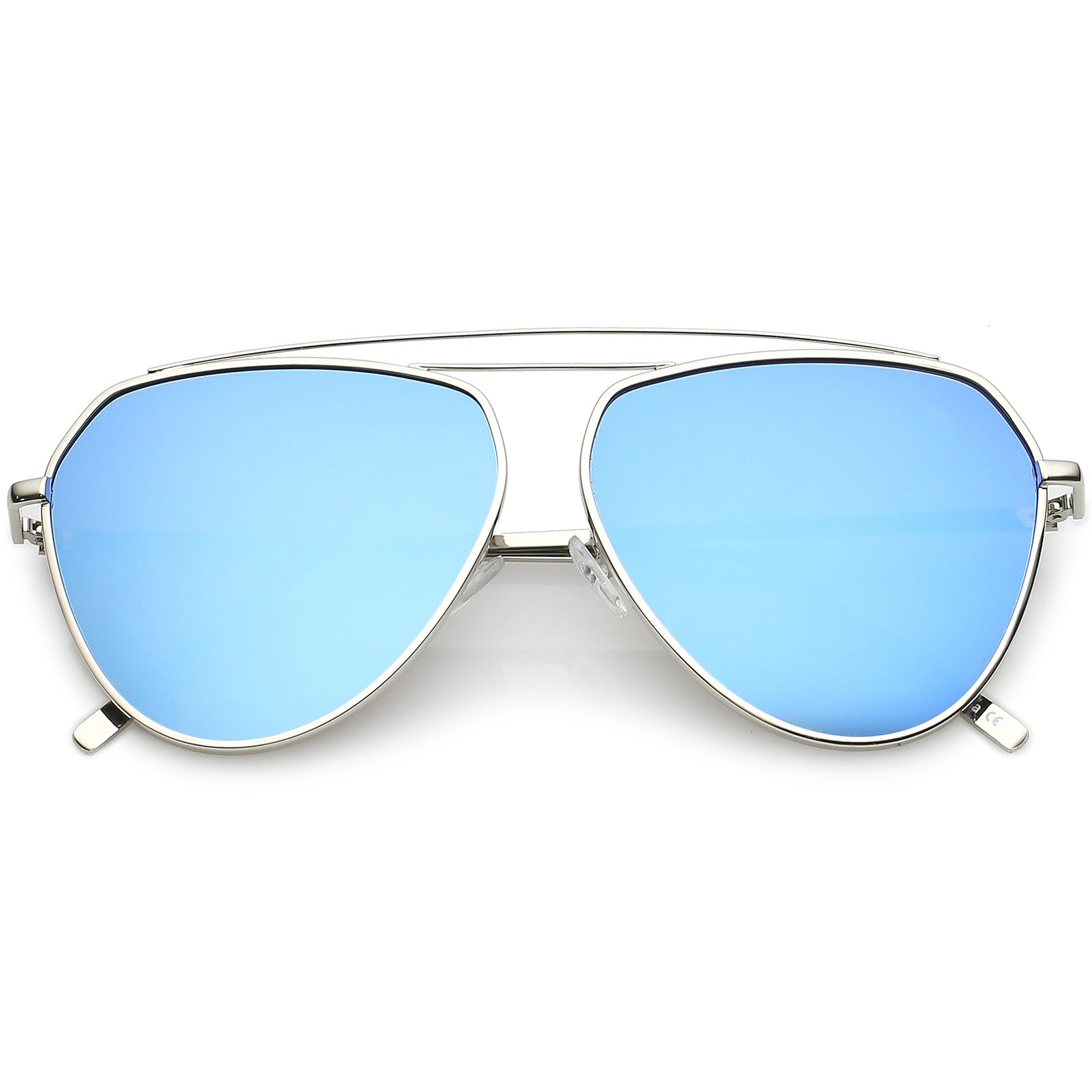Silver / Blue Mirror