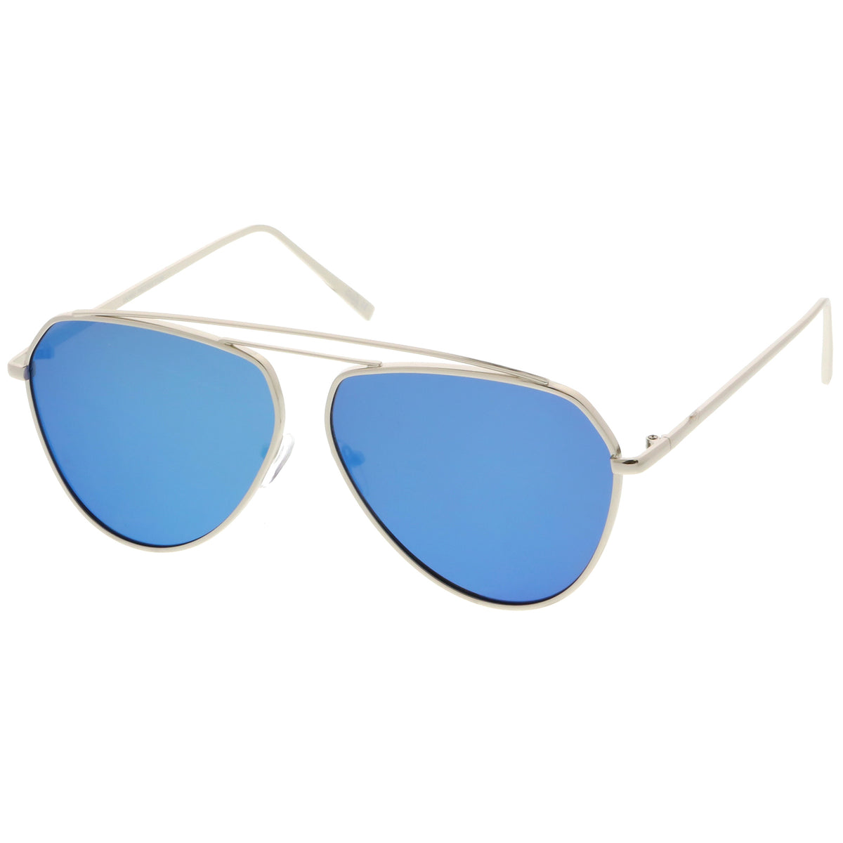 Silver / Blue Mirror
