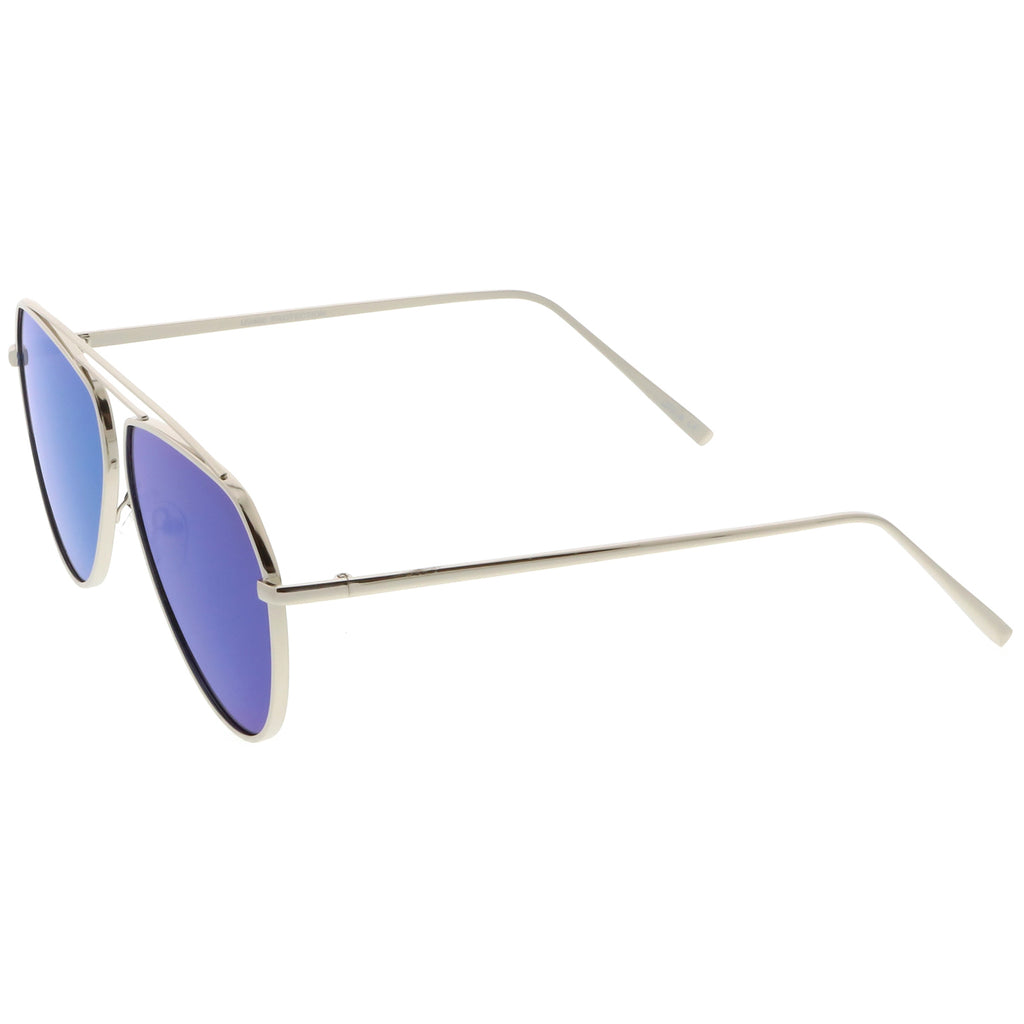 Silver / Blue Mirror