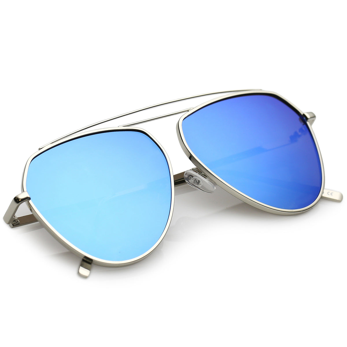 Silver / Blue Mirror