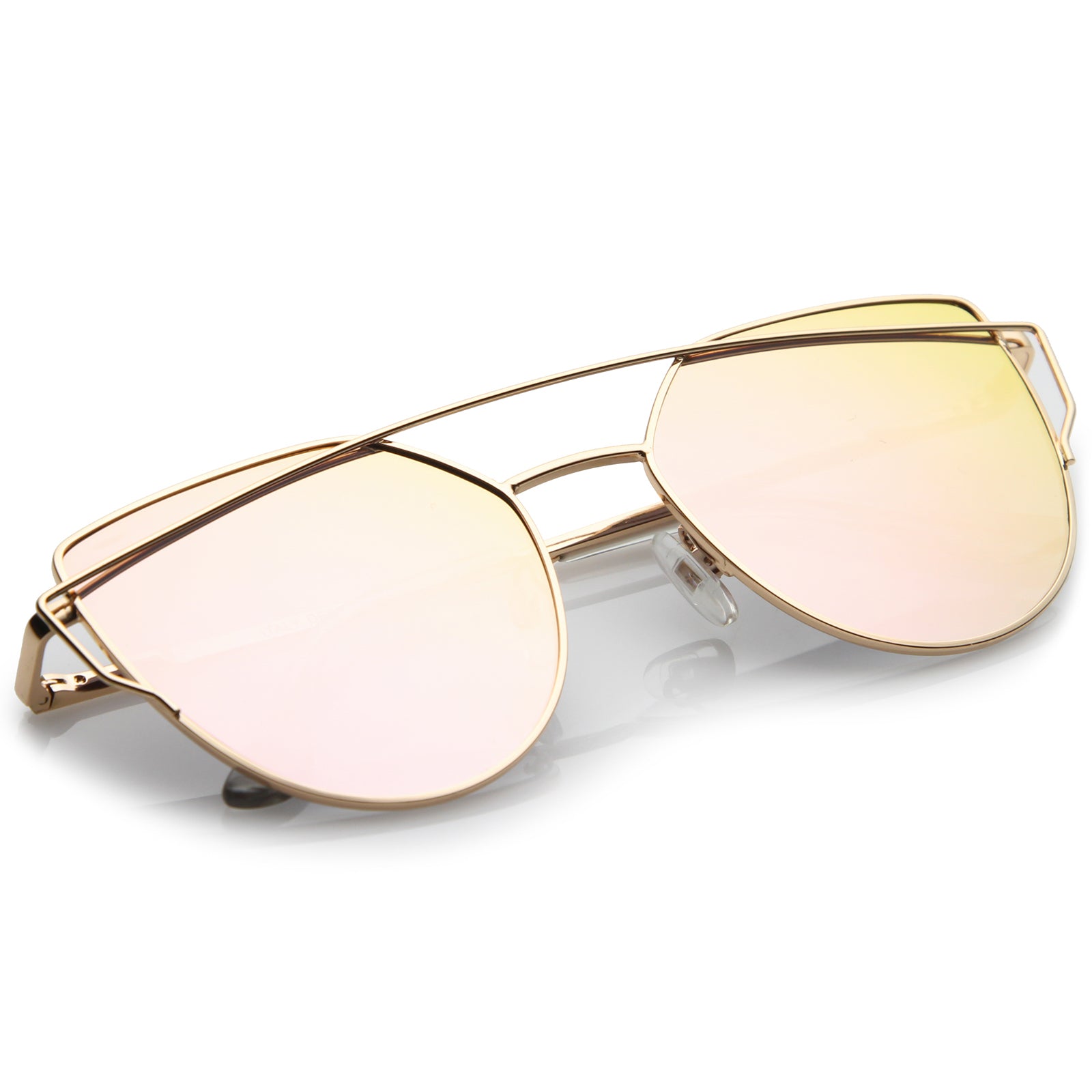 Silver / Pink Mirror