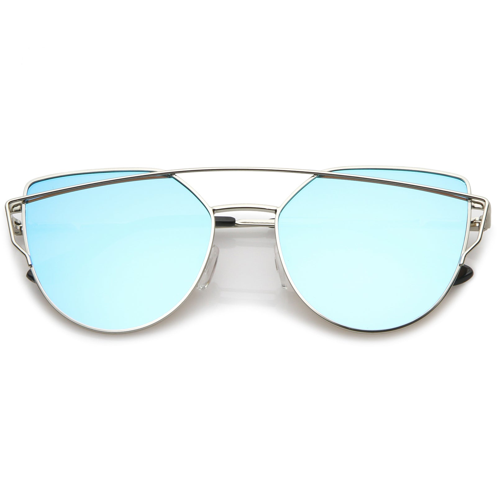 Silver / Blue Mirror