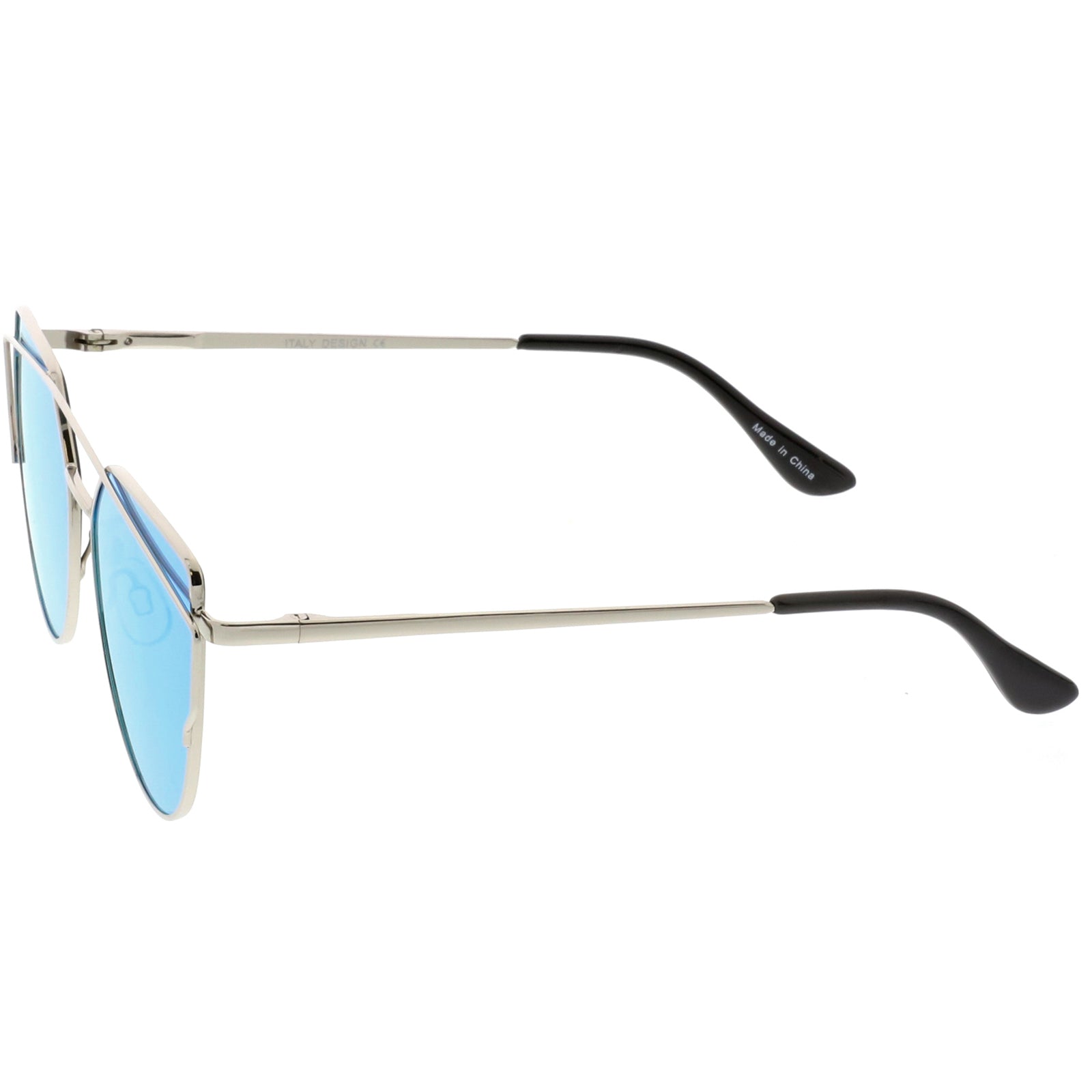 Silver / Blue Mirror