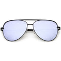 Black / Silver Blue Mirror