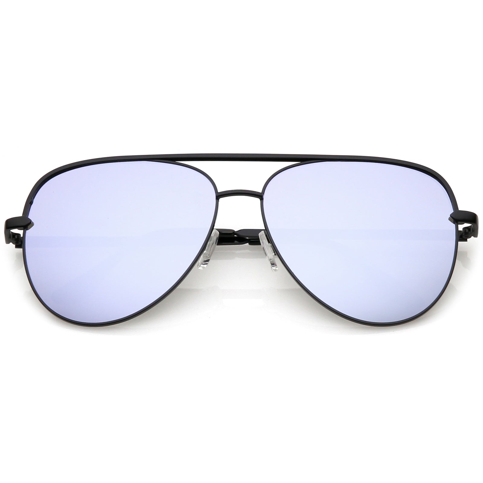Black / Silver Blue Mirror
