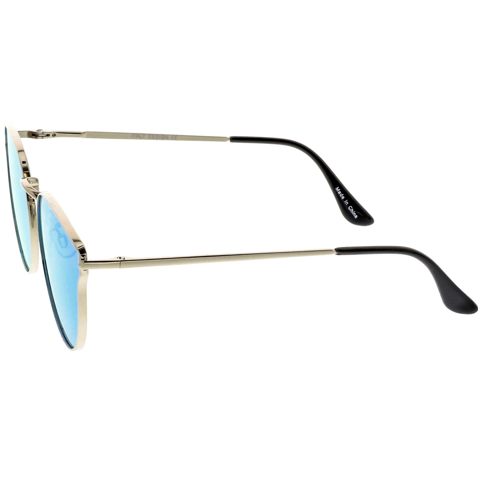 Silver / Blue Mirror