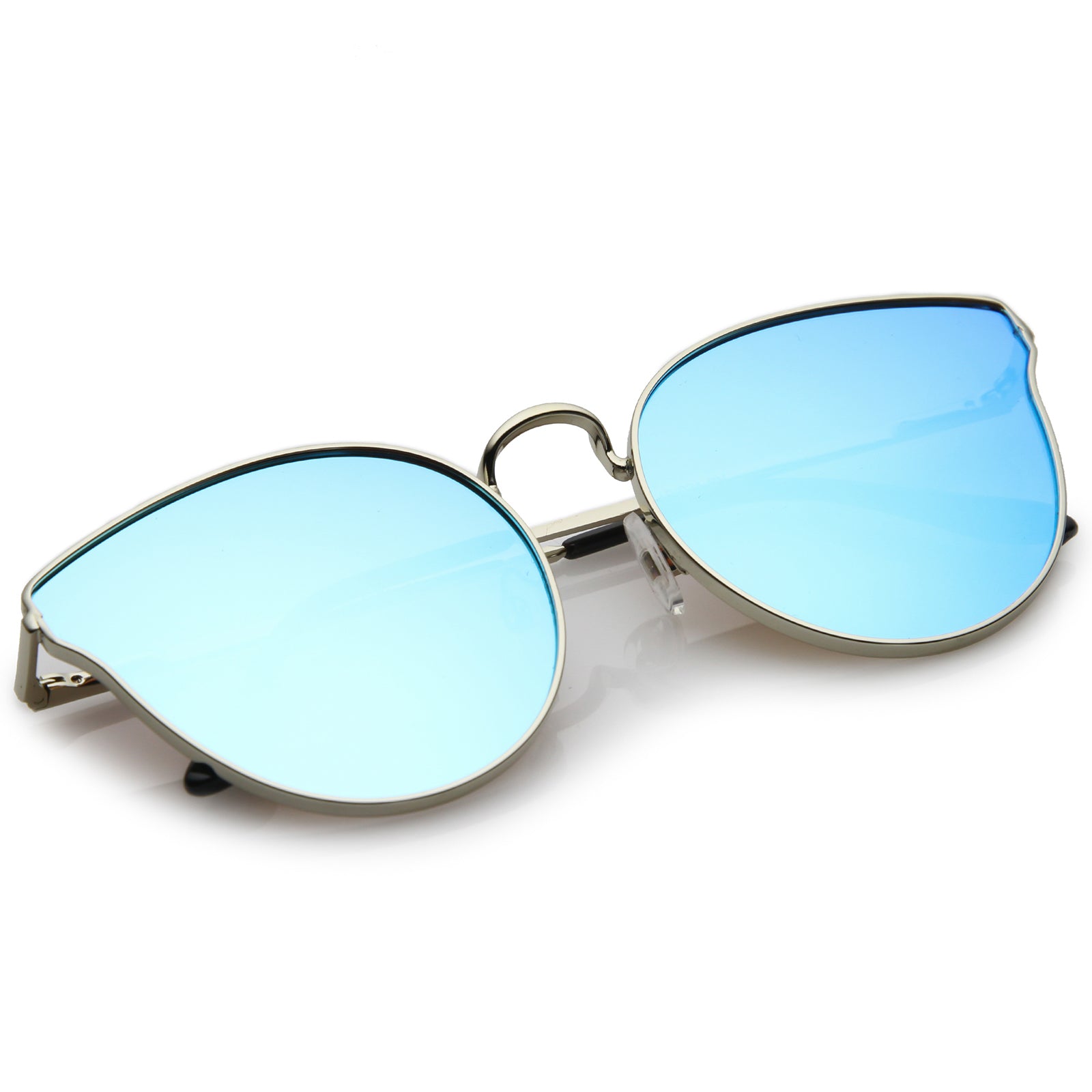 Silver / Blue Mirror
