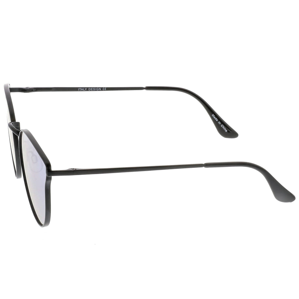 Black / Silver Blue Mirror