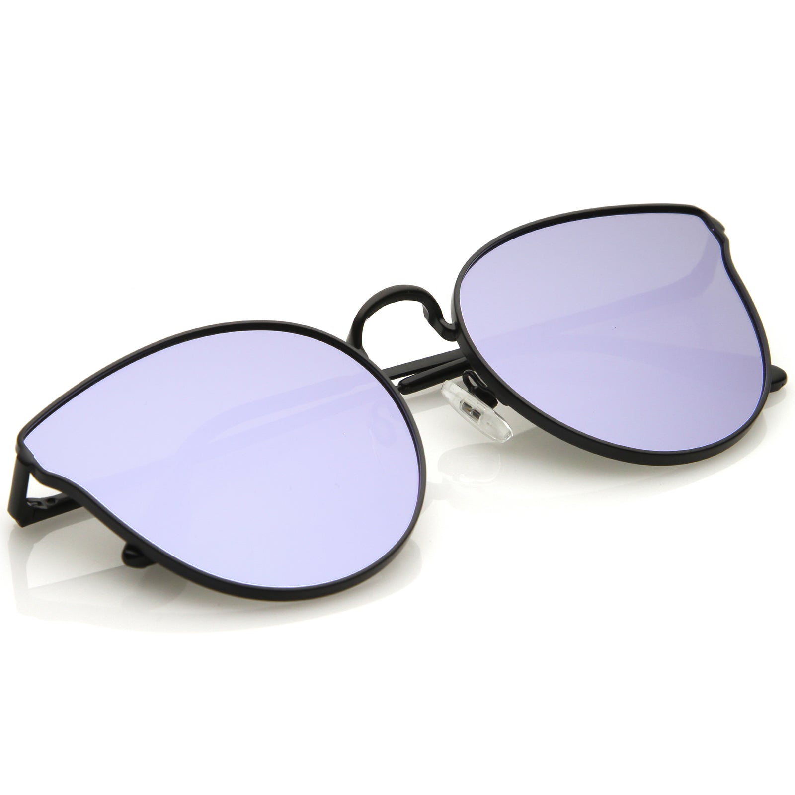 Black / Silver Blue Mirror