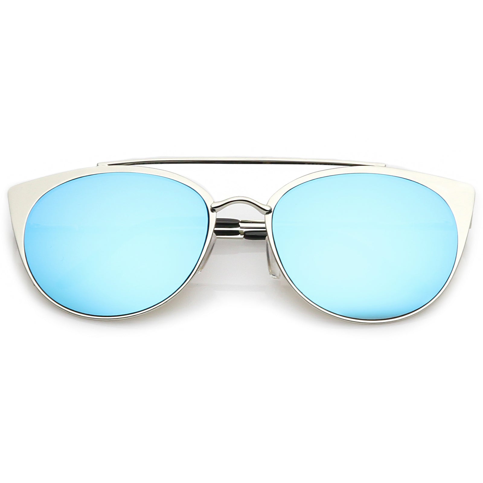 Silver / Blue Mirror