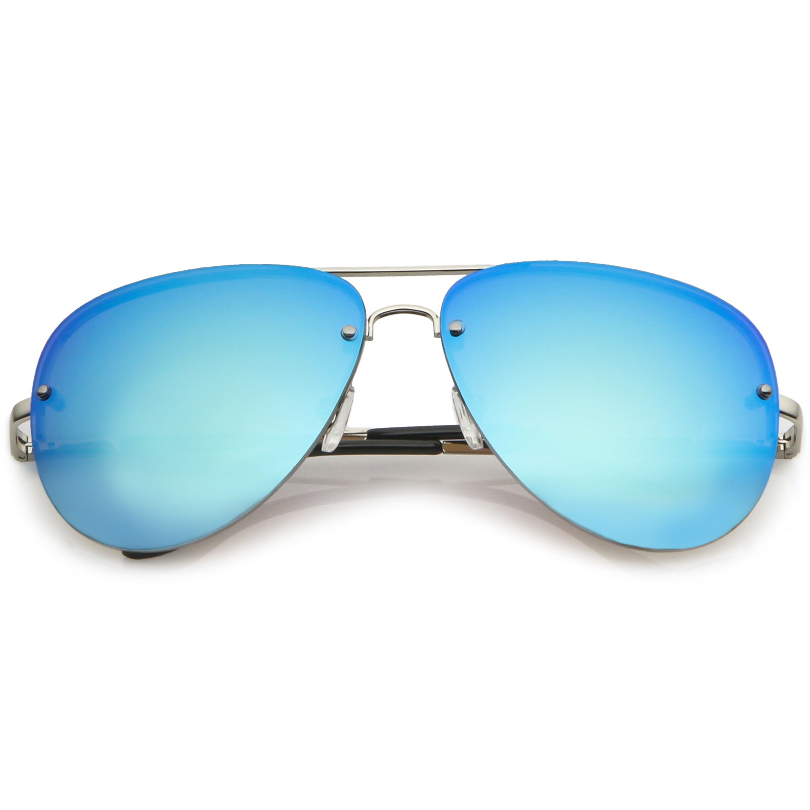 Silver / Blue Mirror