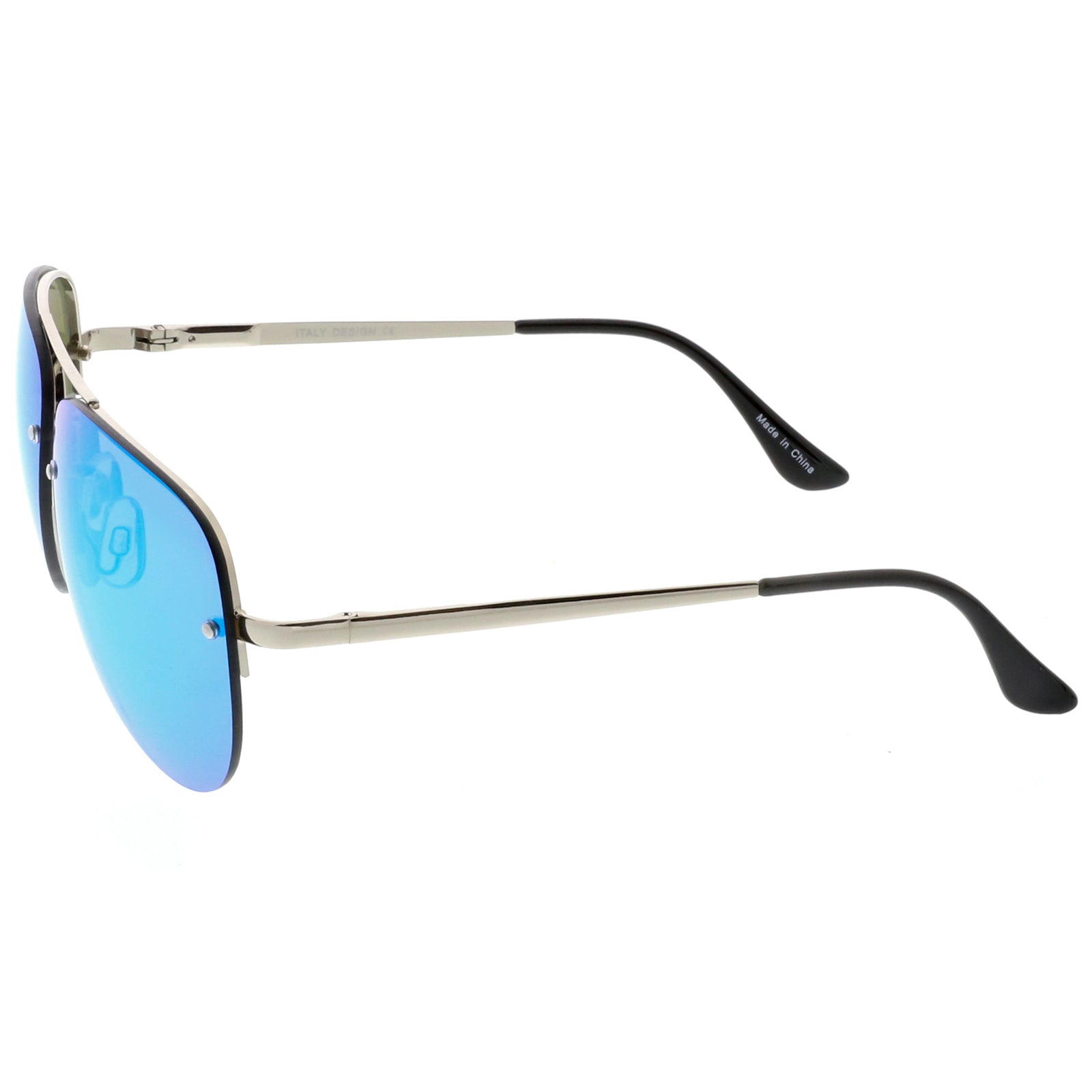 Silver / Blue Mirror