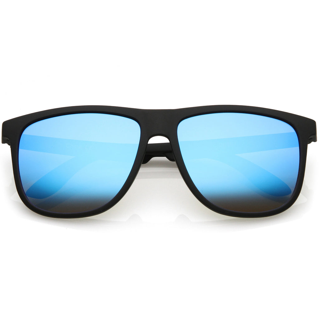 Matte Black / Blue Mirror