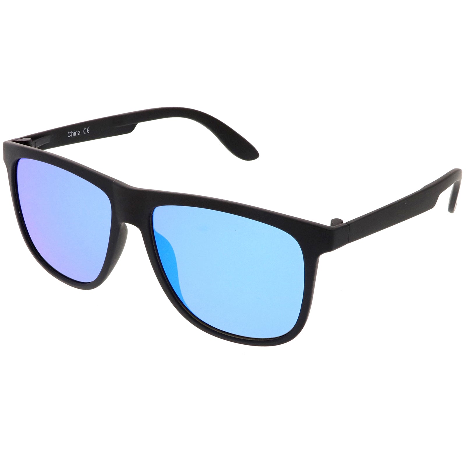 Matte Black / Blue Mirror