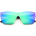 Matte Navy / Green Blue Mirror