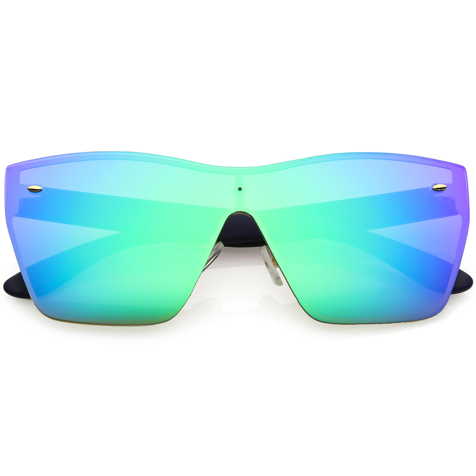 Matte Navy / Green Blue Mirror