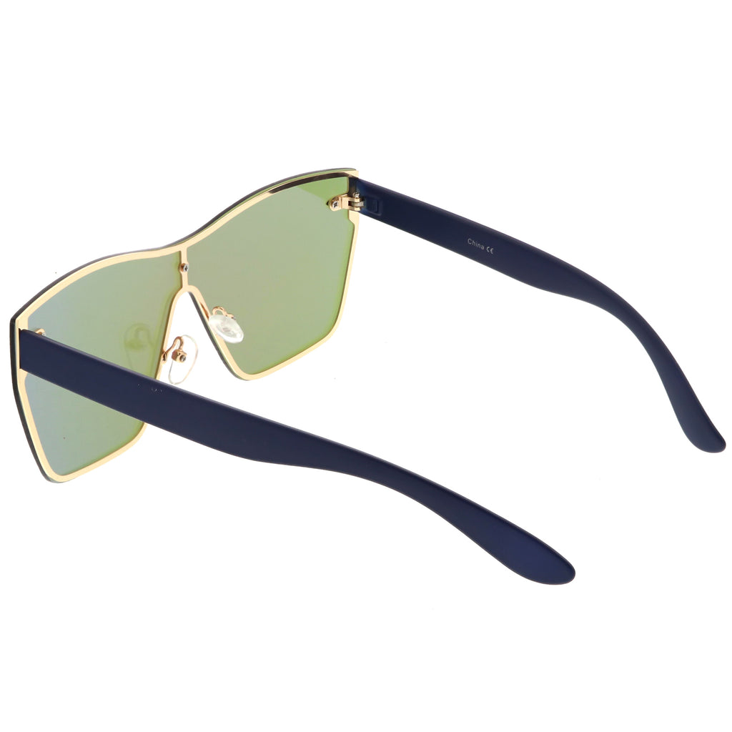 Matte Navy / Green Blue Mirror