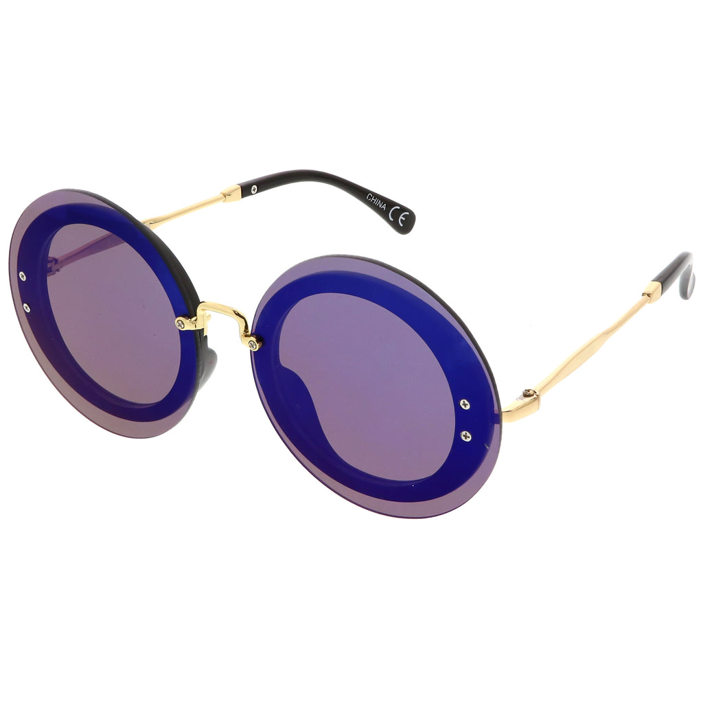 Gold / Blue Mirror