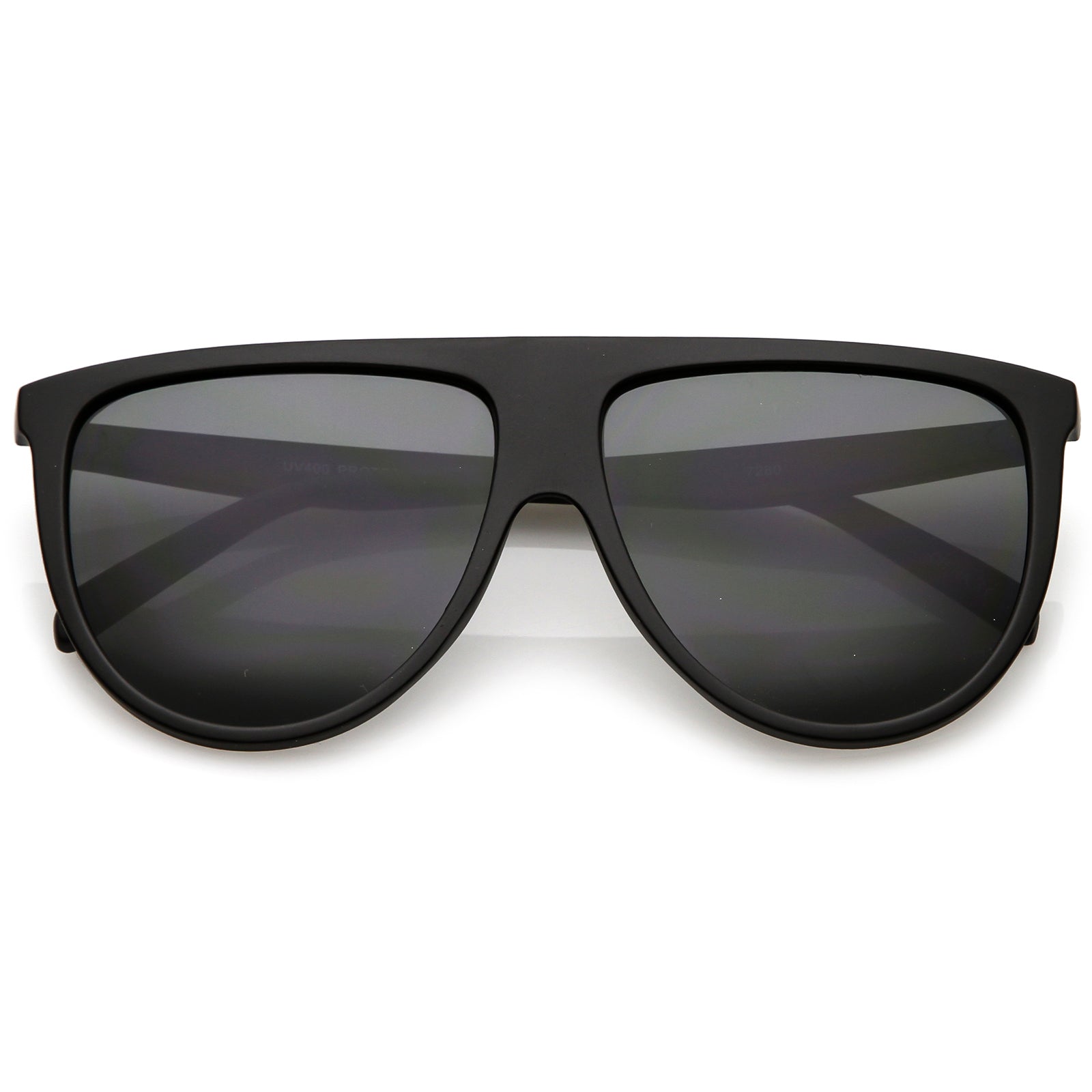 Modern Oversize Aviator Sunglasses Neutral Color Flat Le -