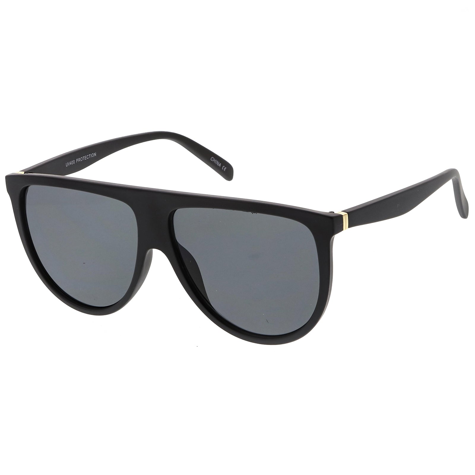 Black Celine Style Modern Visor Sunglasses- Order Wholesale