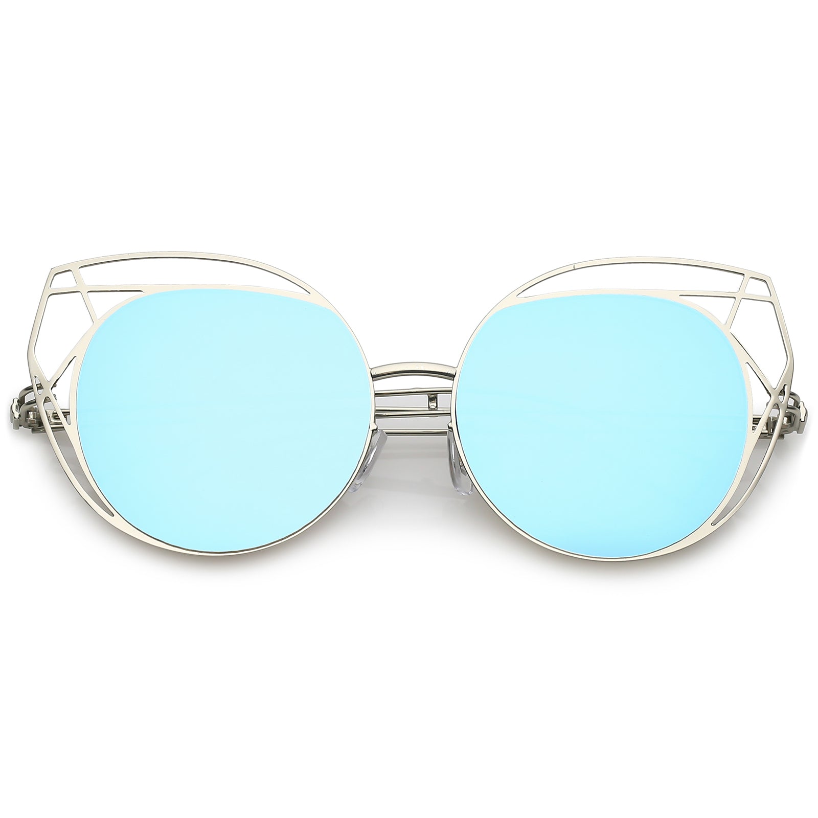 Silver / Blue Mirror