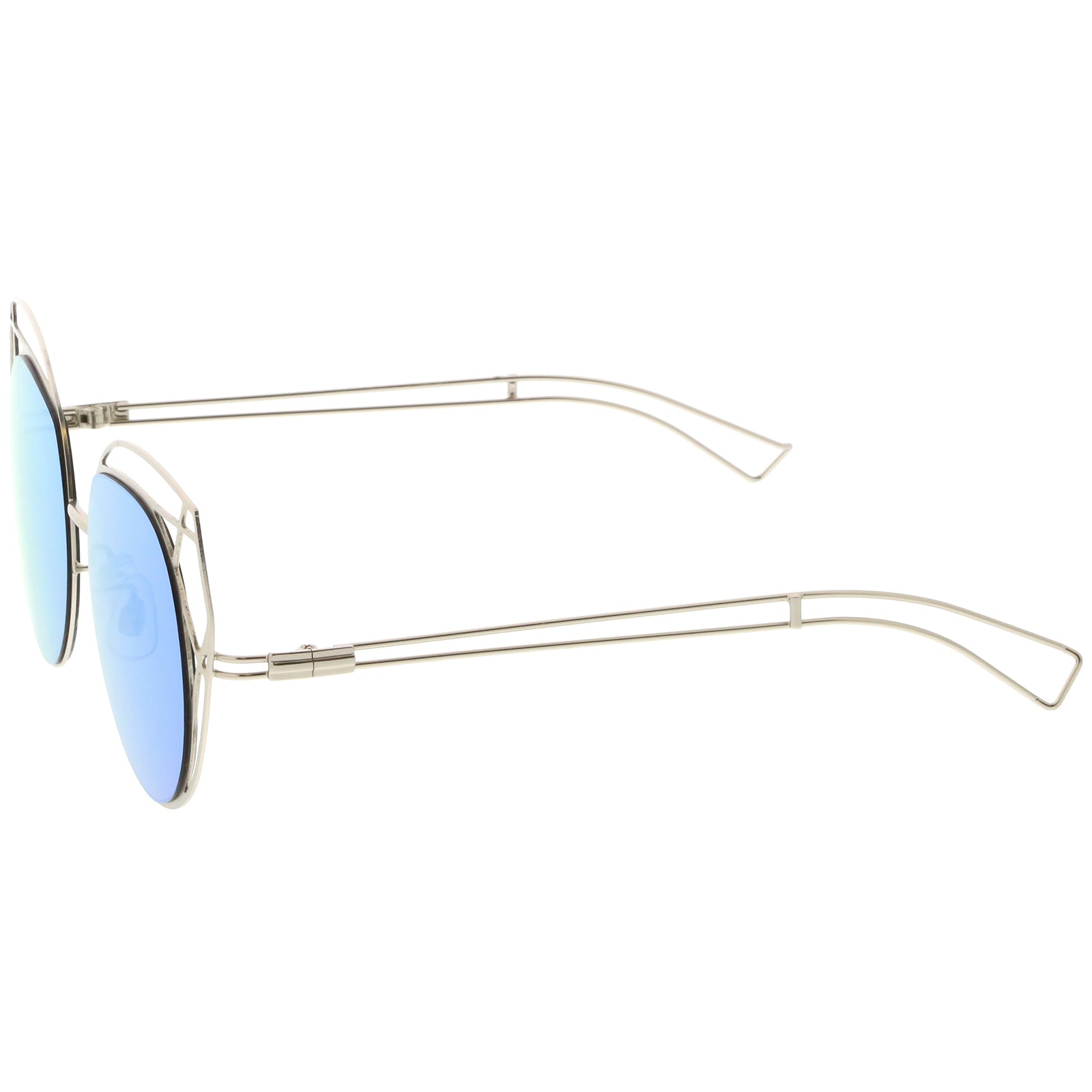 Silver / Blue Mirror