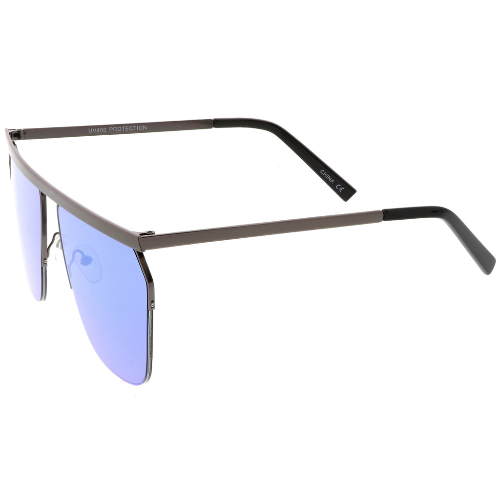Gunmetal / Blue Mirror