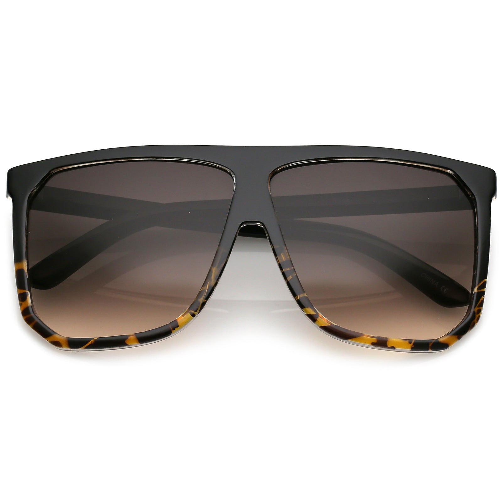 Shiny Black Tortoise / Smoke Beige