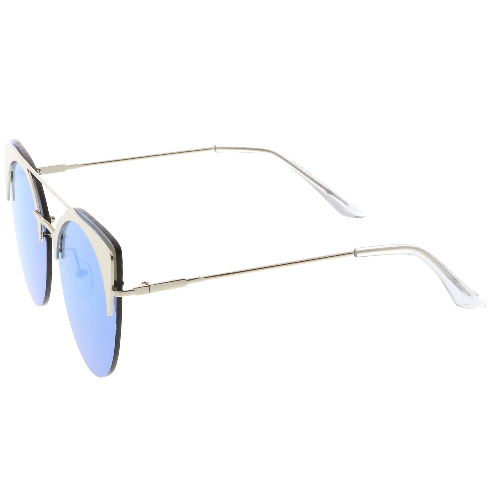Silver / Blue Mirror