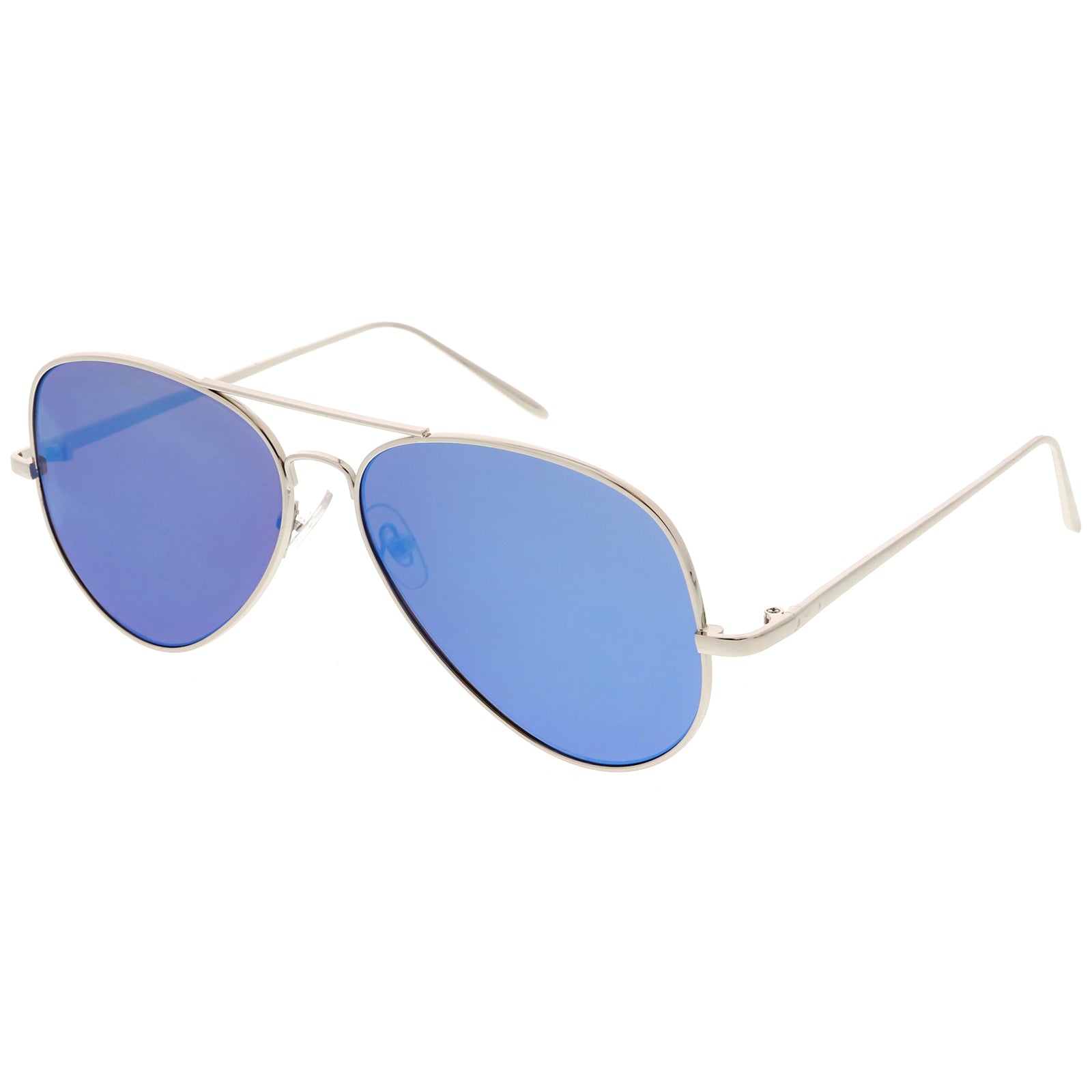 Silver / Light Blue Mirrror