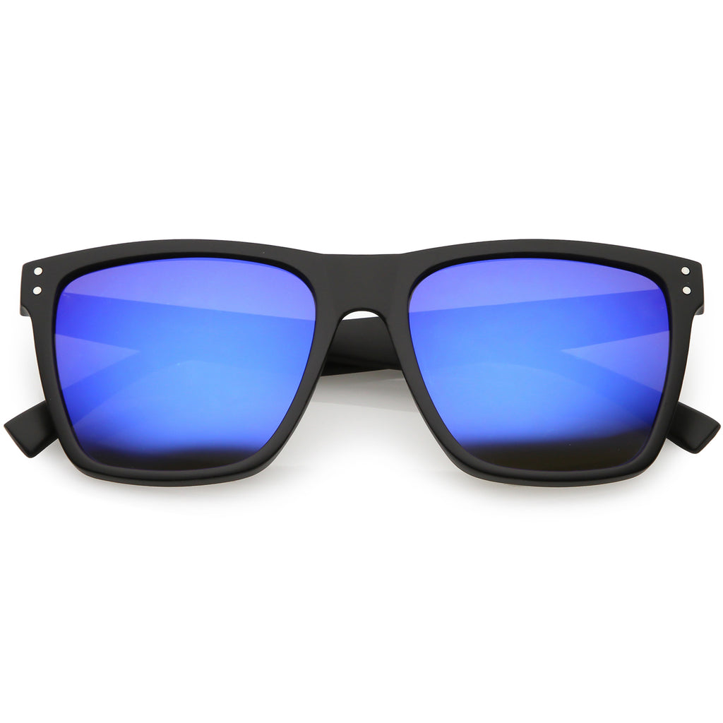 Matte Black / Blue Mirror