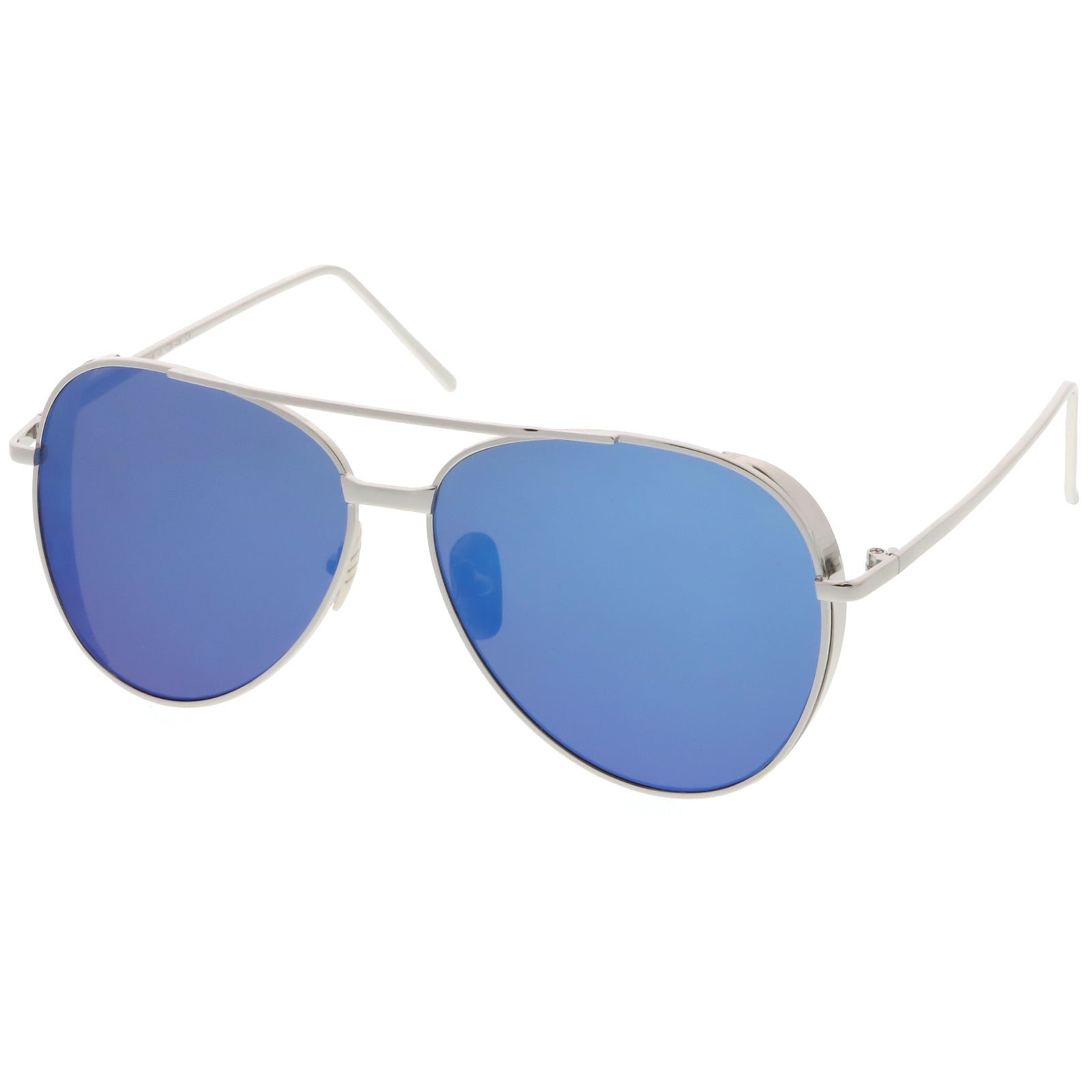 Silver / Blue Mirror