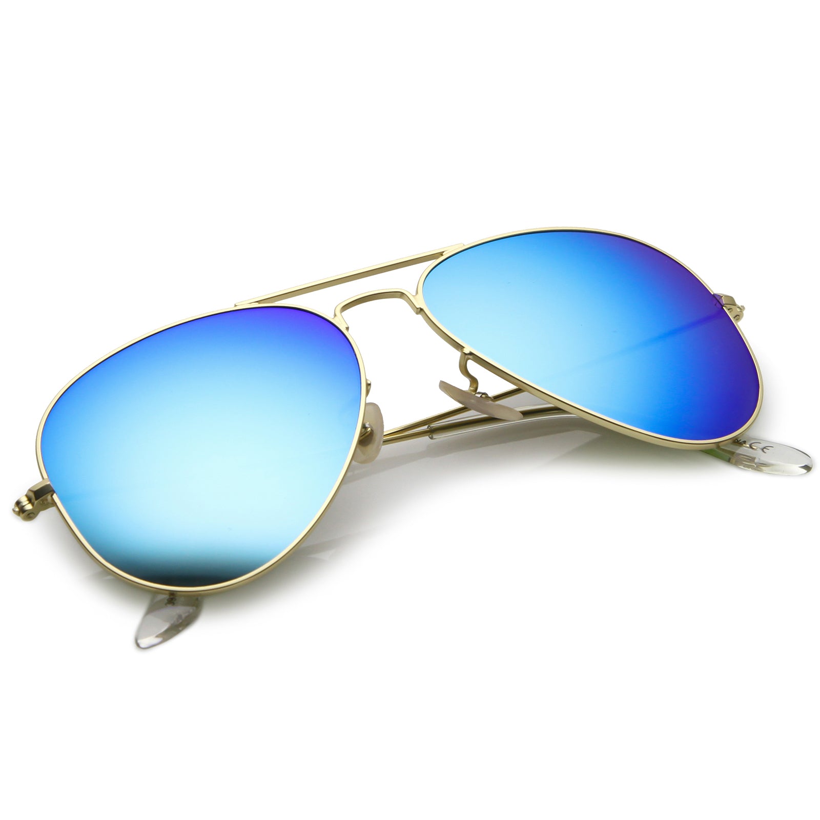 3 Pack Aviator Sunglasses UV Protection Color Lens Metal Frame Unisex