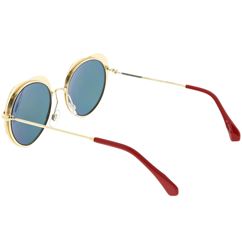Gold Red / Magenta Mirror