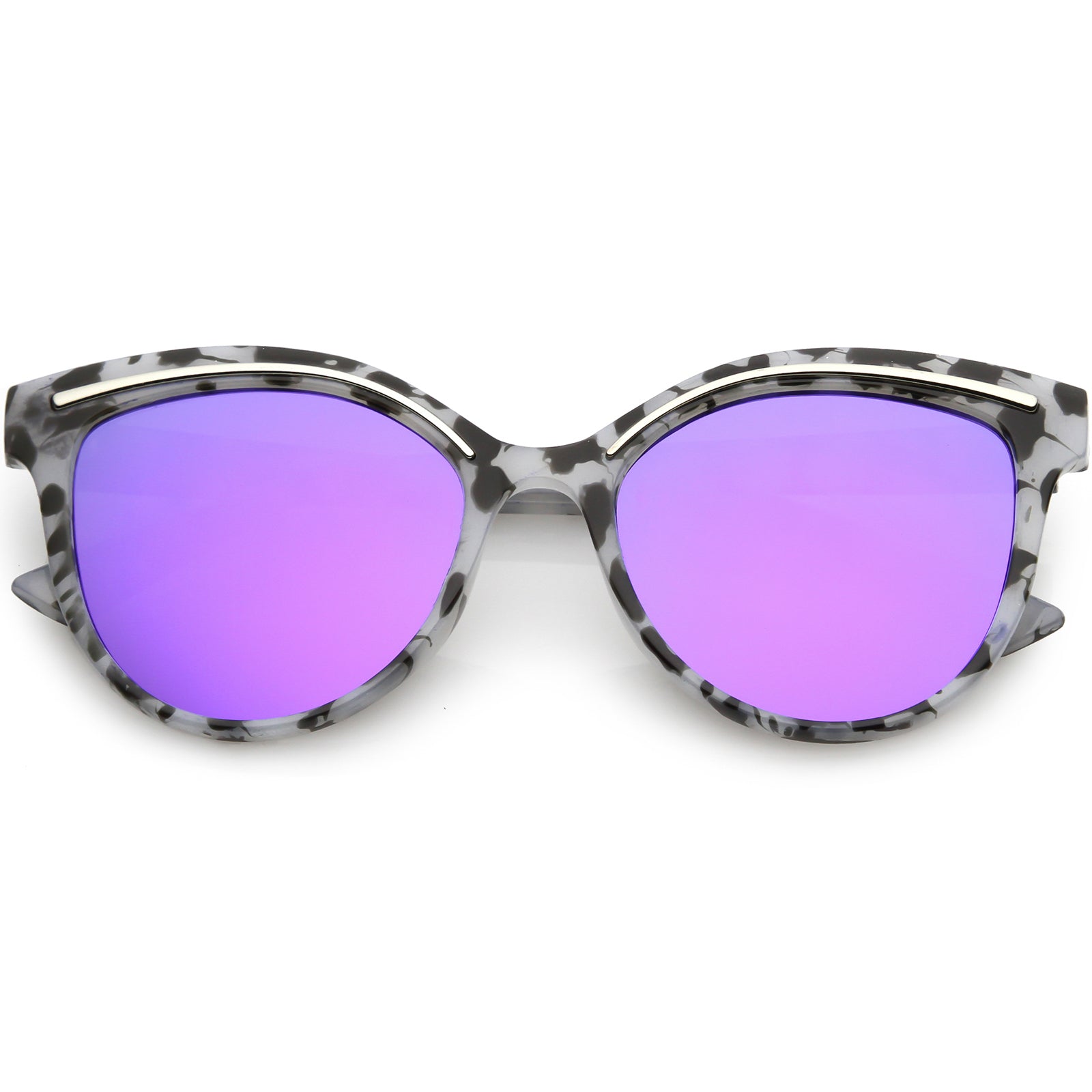 Marble Silver / Purple Mirror