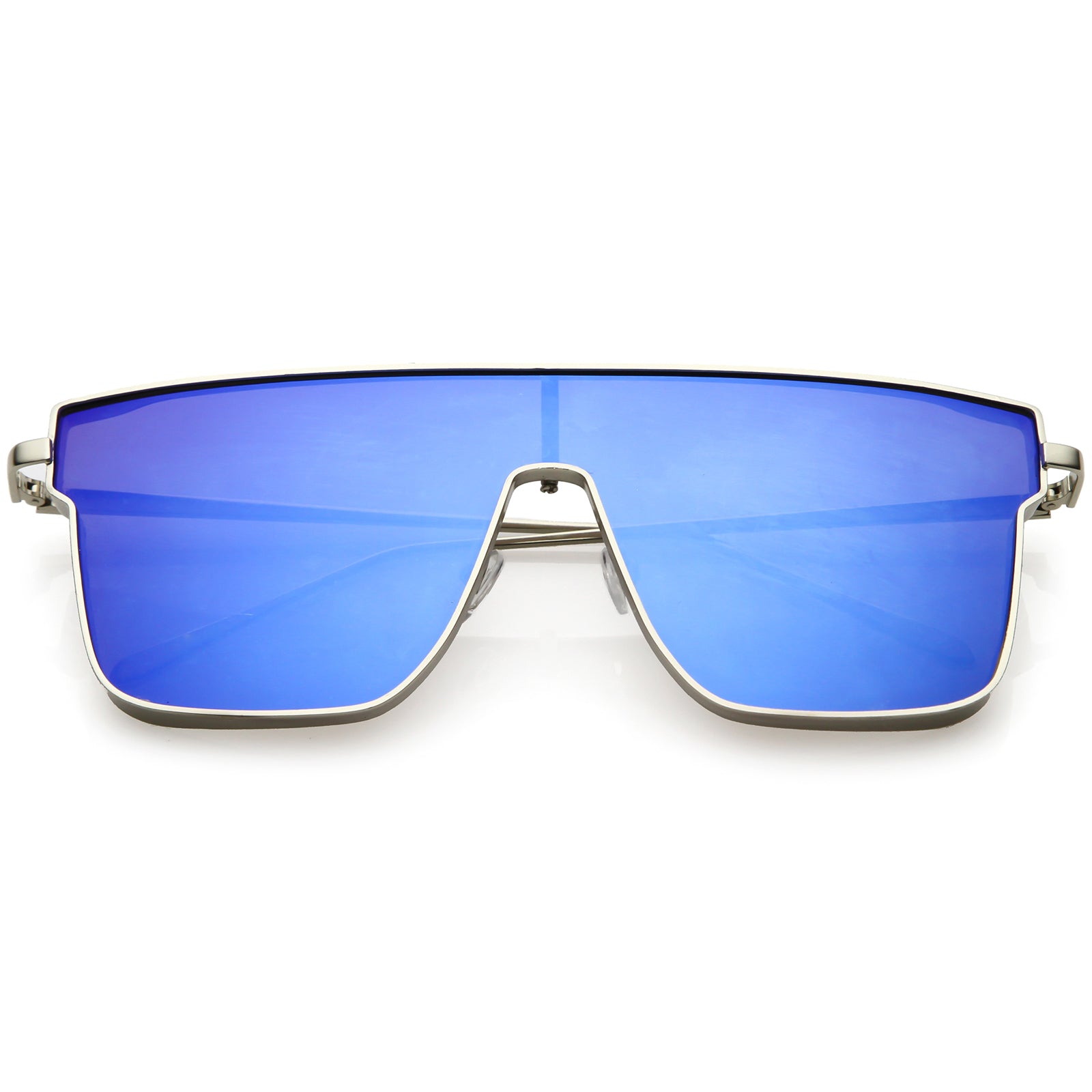 Silver / Blue Mirror