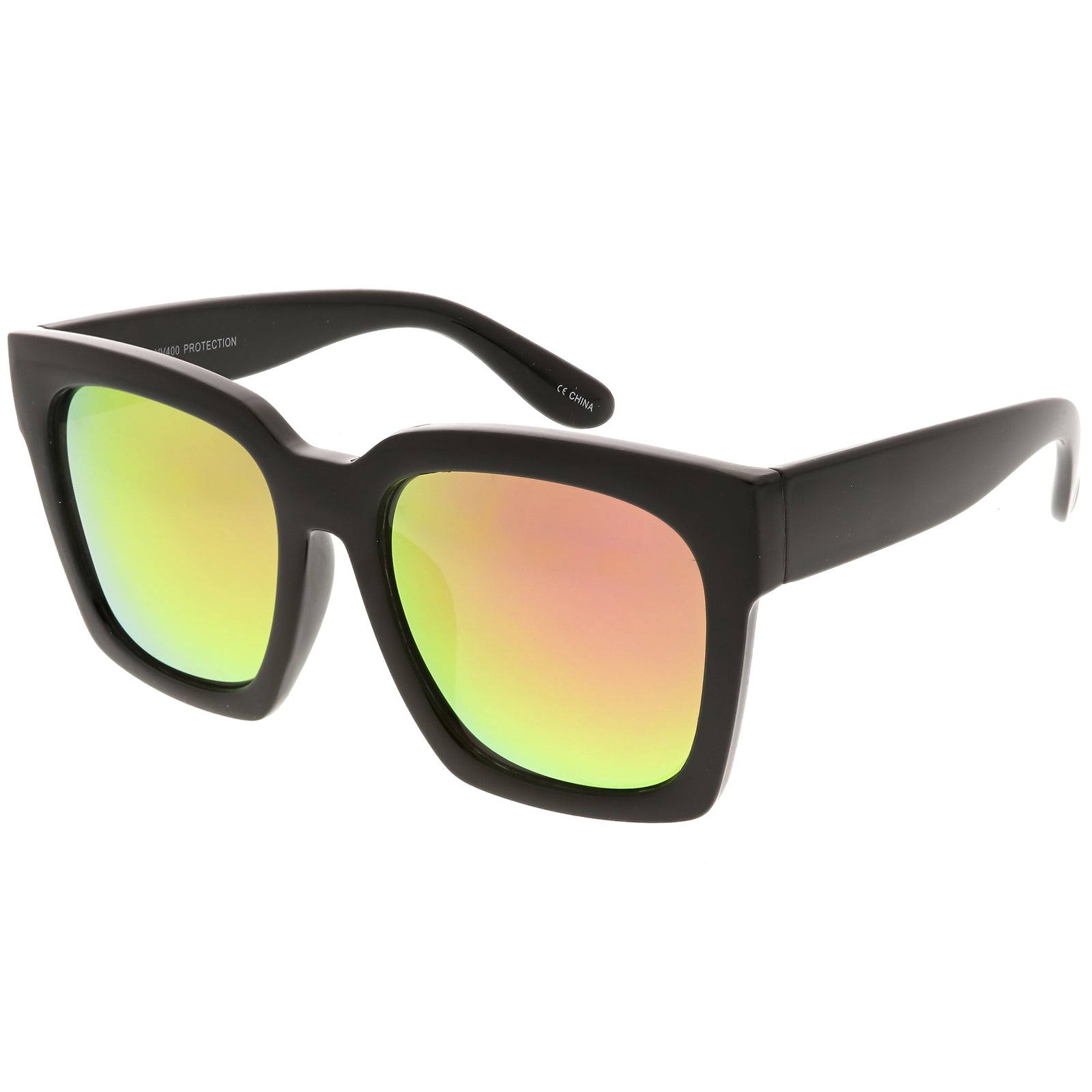 Black / Pink Green Mirror