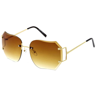 Square Rimless Sunglasses