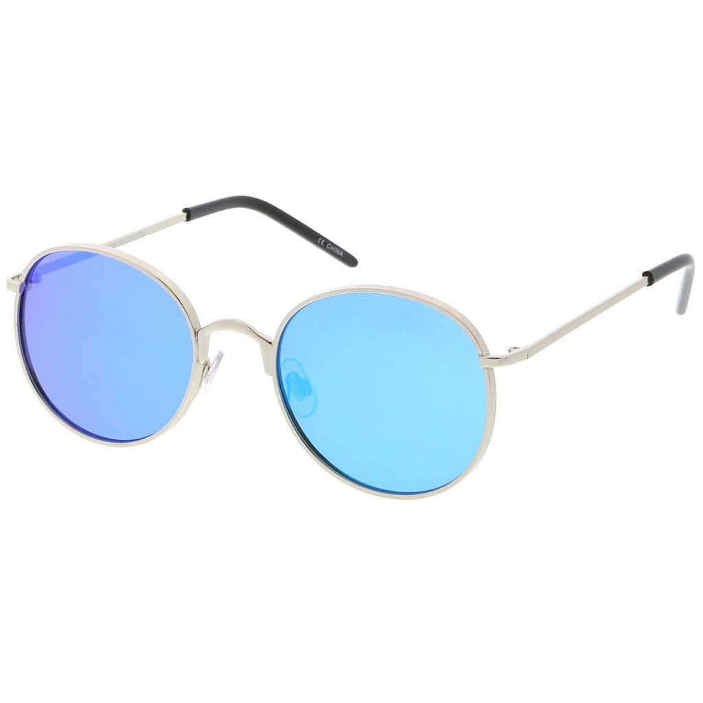 Silver / Blue Mirror