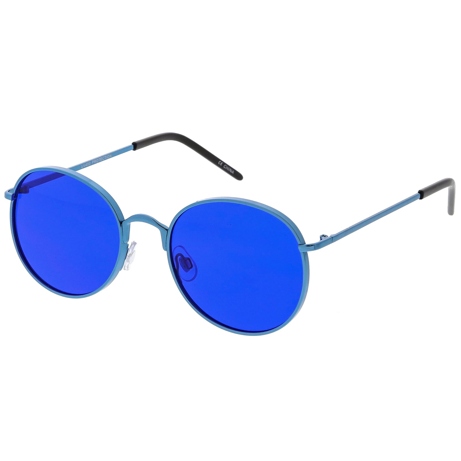 CD16 - Round Retro Reflective Fashion Circle Mirrored Sunglasses – Iris  Fashion