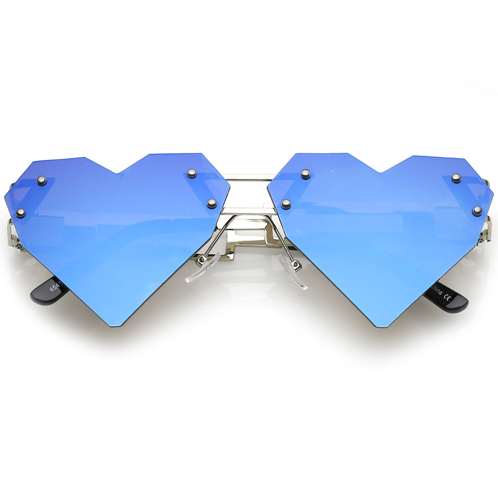 Silver / Blue Mirror