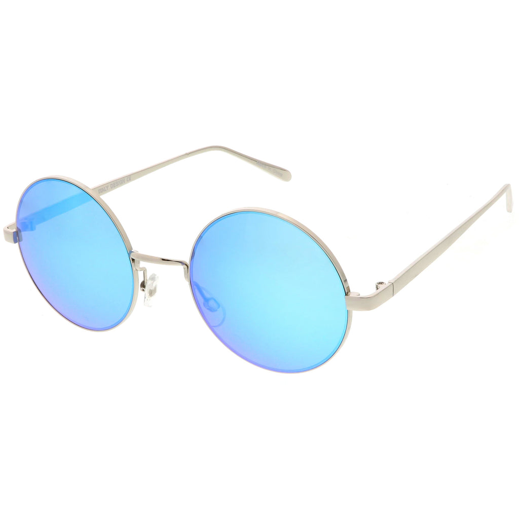 Silver / Blue Mirror