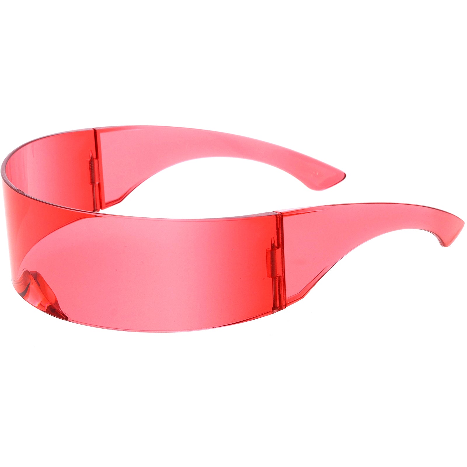 Futuristic Wrap Around Monoblock Shield Sunglasses