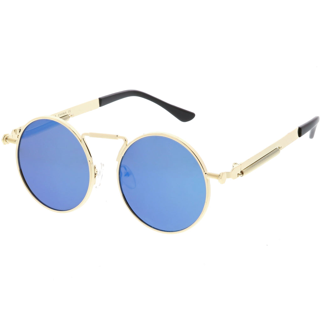 Gold / Blue Mirror
