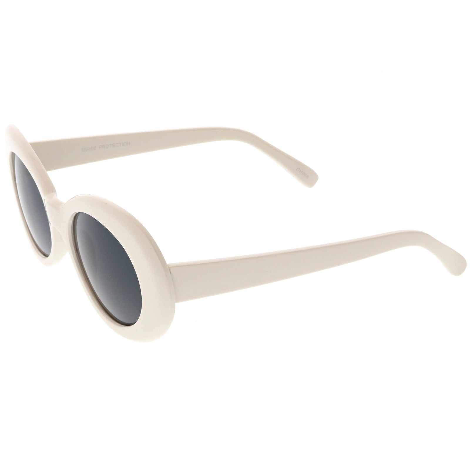 White 2024 round sunglasses