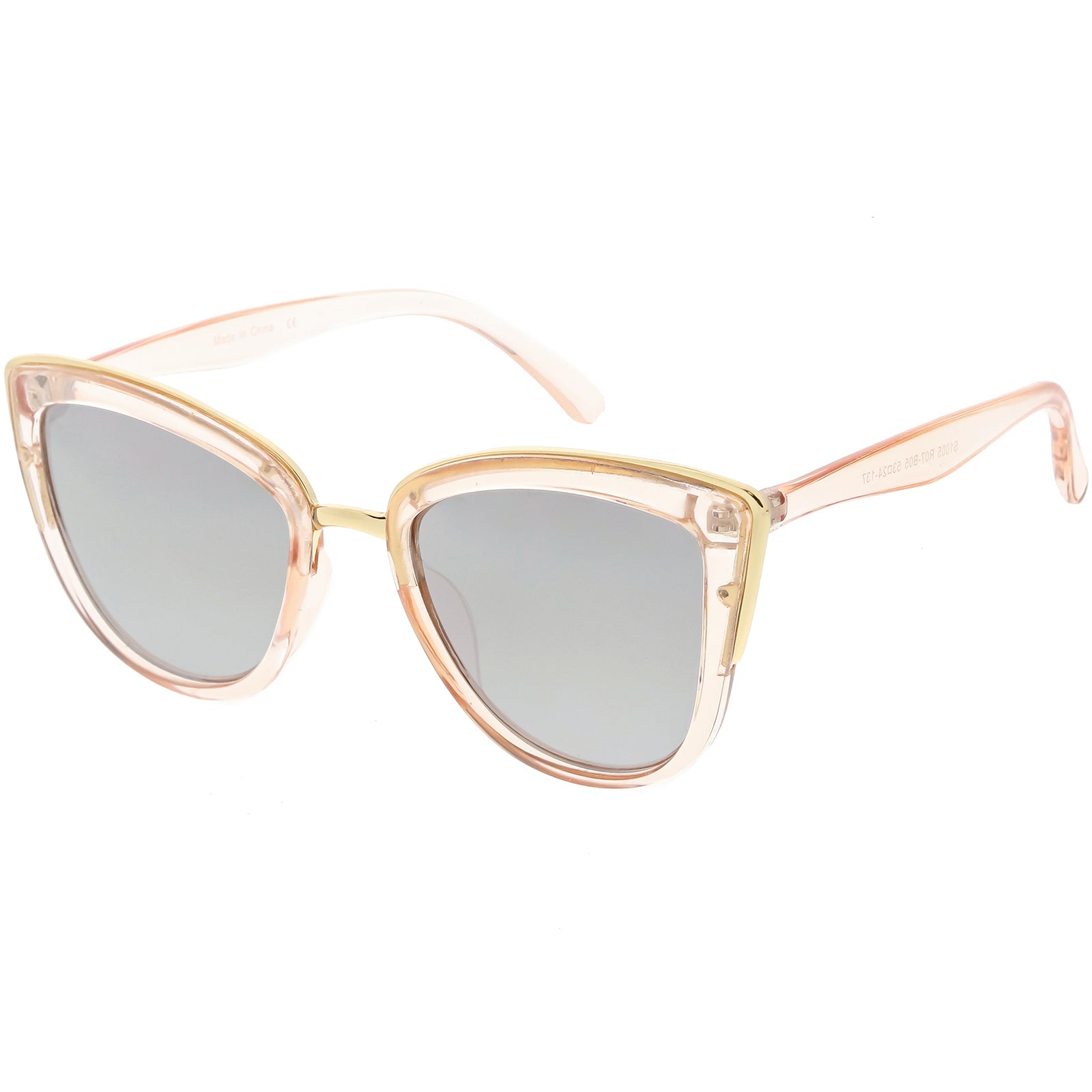 Clear Pink Gold / Silver Mirror