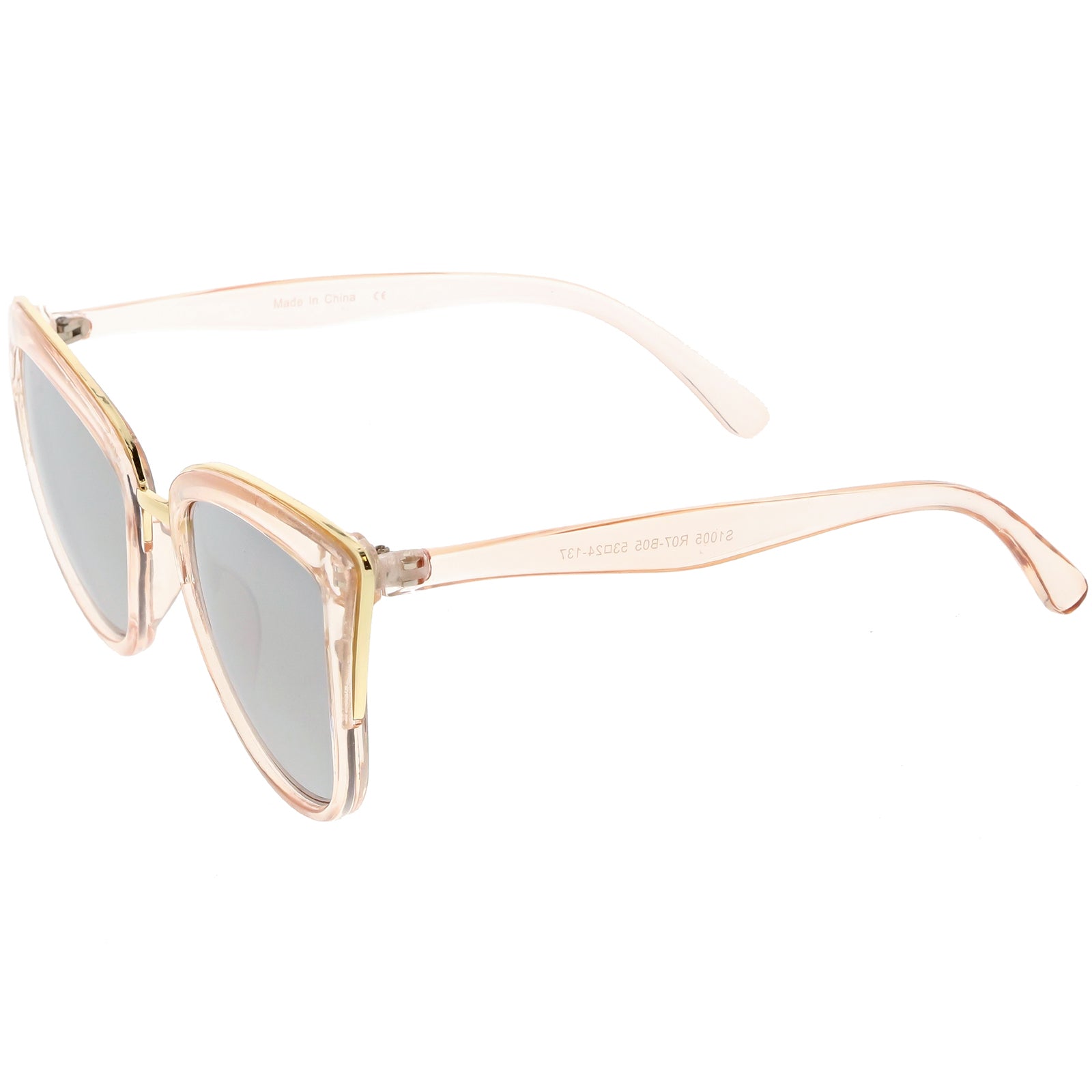 Clear Pink Gold / Silver Mirror