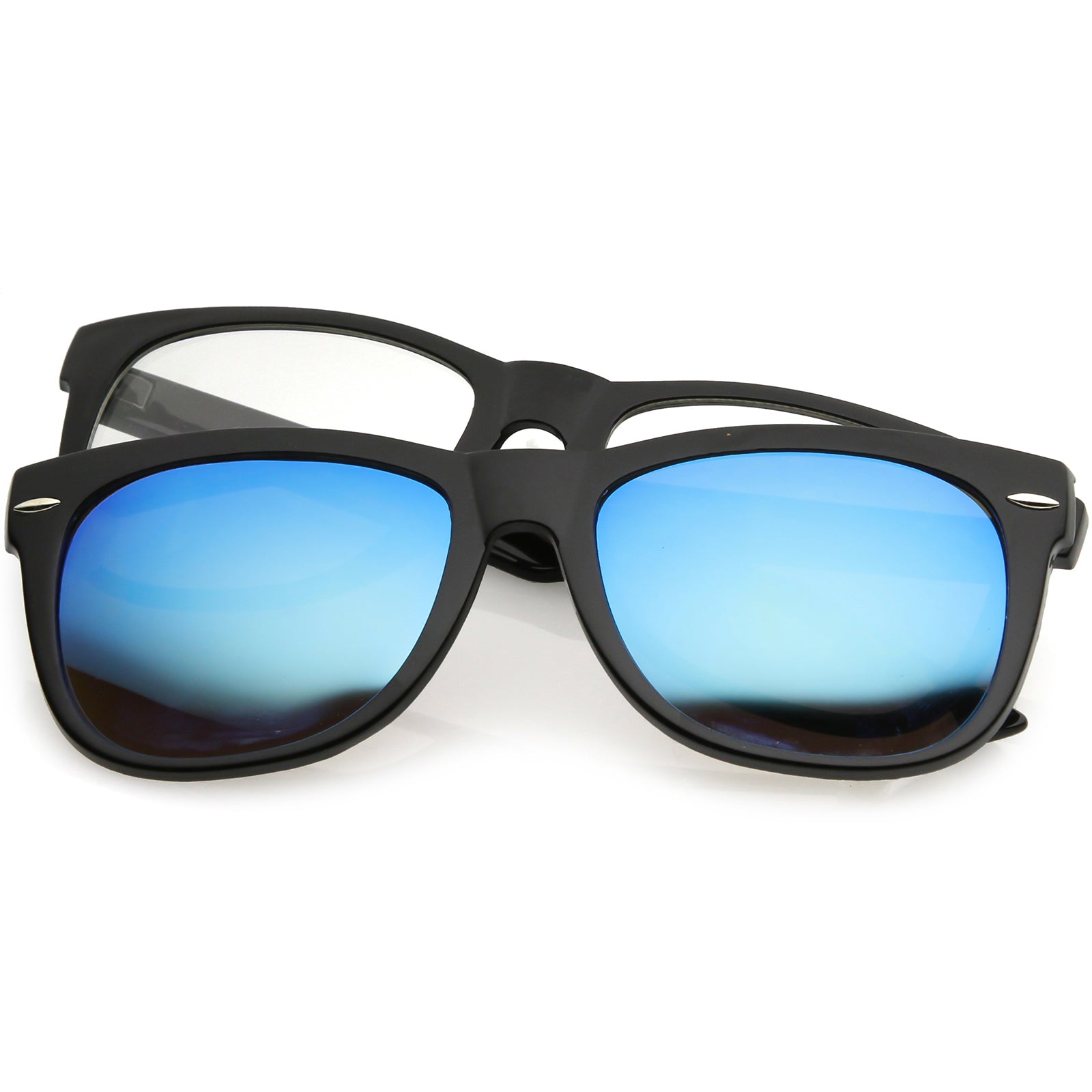 Shiny Black / Blue Mirror