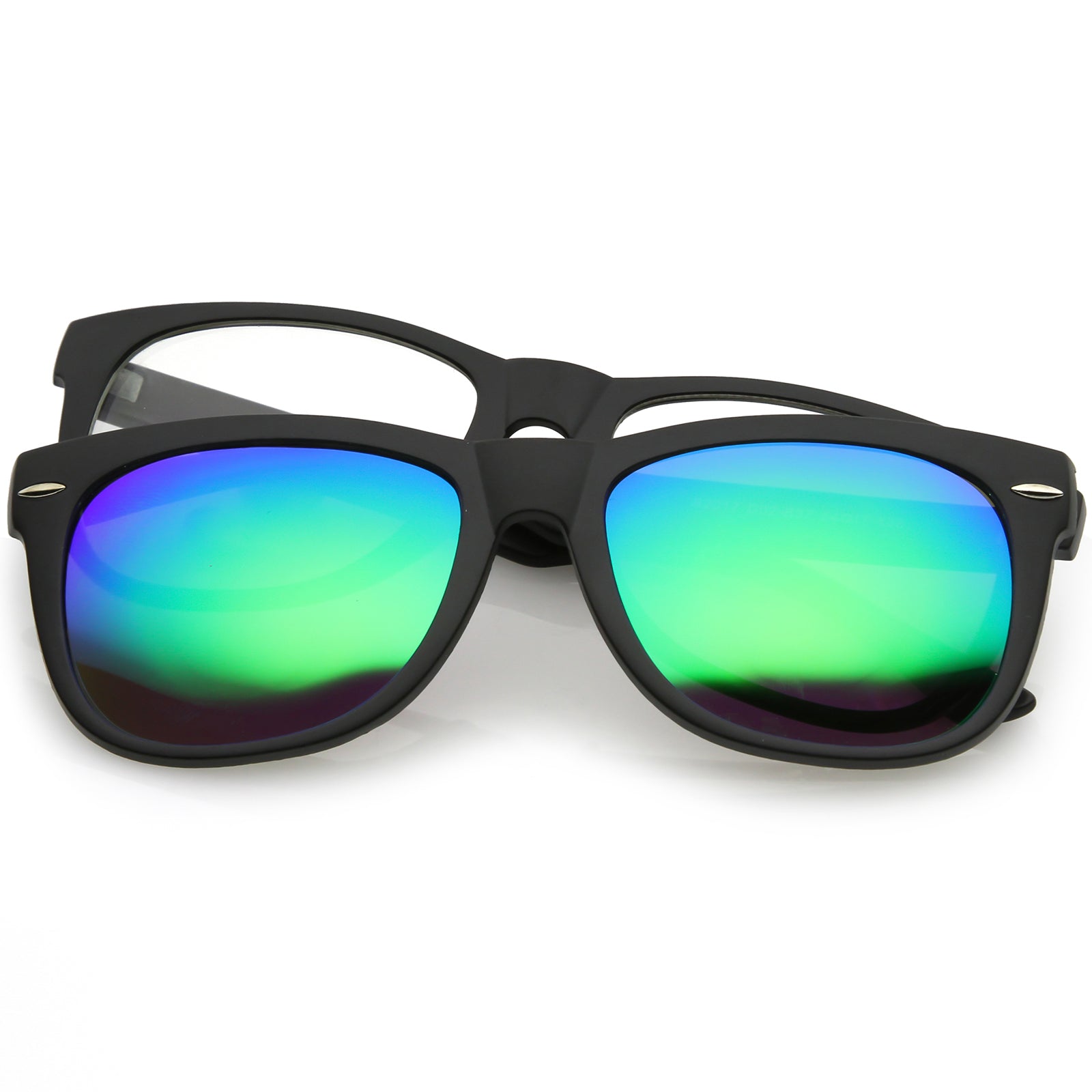 Matte Black / Green Mirror