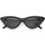 Womens Exaggerated Frame Cat Eye Sunglasses Neutral Colored Lens 48mm